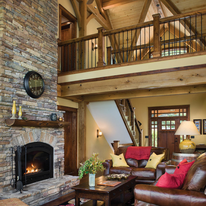 Timber Frame Living Room Photos & Ideas Houzz