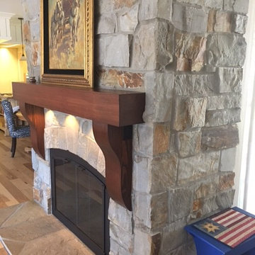 North Idaho Artist Retreat Fireplace Renewal