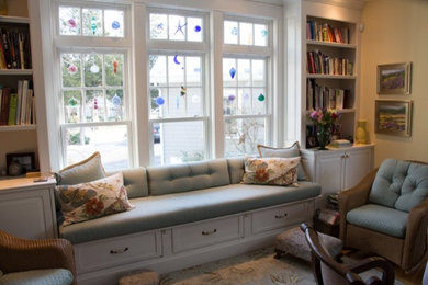 Elegant living room photo in Providence