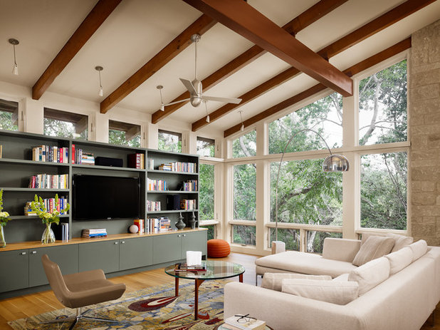 Modern Living Room by Furman + Keil Architects