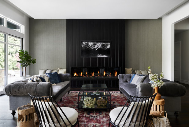 Contemporary Living Room by Allison Lind Interiors