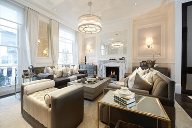 Contemporary living room in London.