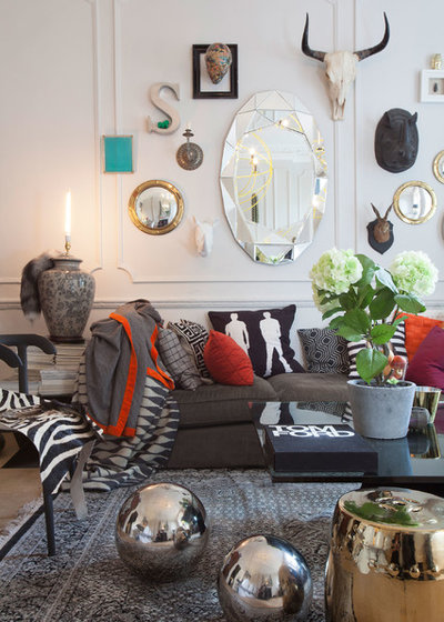 Eclectic Living Room by Elayne Barre Photography