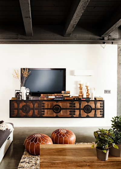 Industrial Living Room by Jessica Helgerson Interior Design