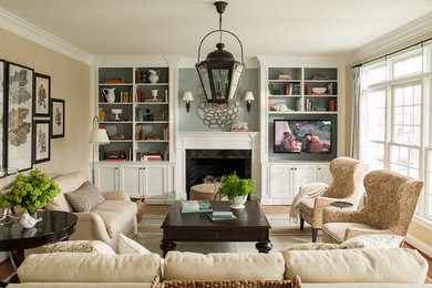 Living room - traditional living room idea in DC Metro
