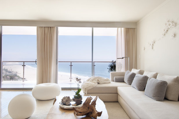 Contemporary Living Room by Sarah Barnard Design LLC