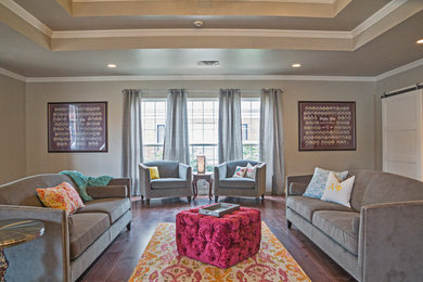 Living room - modern living room idea in Oklahoma City