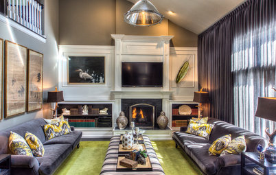 Room of the Day: Ohio Family Room Gets a Bold Costume Change