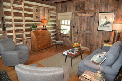 Inspiration for a rustic living room remodel in Richmond