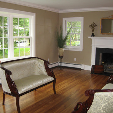 Old Greenwich, Ct. Living Room  Staged To Sell.
