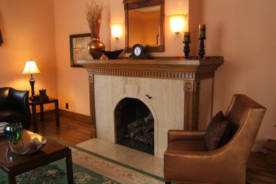 Example of an ornate living room design in Other