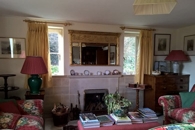 Traditional living room in Gloucestershire.