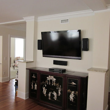 On-wall surround system/ Flat screen
