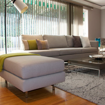 One Arm Mod  Custom Sofa in Light Grey | The Sofa Company