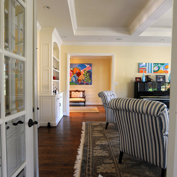 One painting in each room! In a beautiful Stanford home