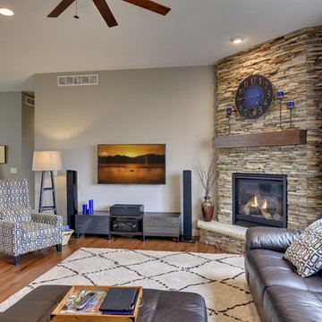 Open Concept Contemporary Craftsman Custom Home by Thorson Homes