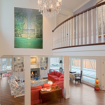 Open Living Space with 2 story Foyer