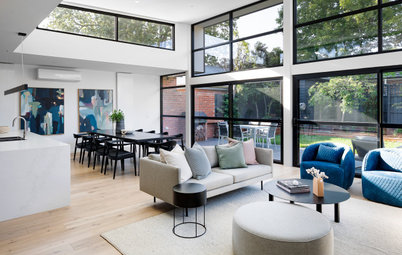 All About Contrast: A Sun-Drenched Modern Addition to an Old Home