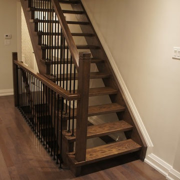 Open riser staircase