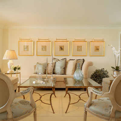 Living room - traditional living room idea in Baltimore with beige walls