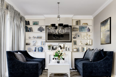 Contemporary living room in Gloucestershire.