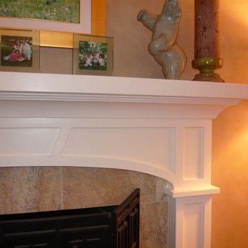 Oppenheimer Fireplace Surround . Craftsman style, with elliptical arch