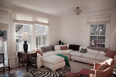 Example of a living room design in Boston