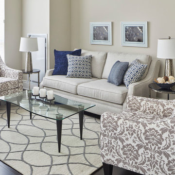 Opulent Lakeshore Condo Design: Living Room