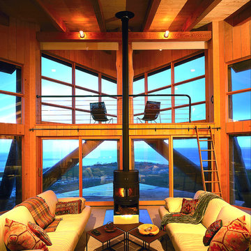 Oregon Coast House: Living Room