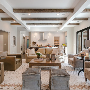 Orinda Hills, CA. Full Service Interior Design Firm. Living Room & Kitchen