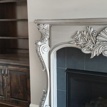 Ornate Living Room Fireplace