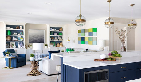 Grassy Greens and Watery Blues Draw Nature Into a New Great Room