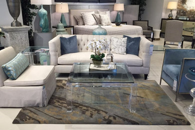 Design ideas for a medium sized classic living room in Philadelphia with carpet.
