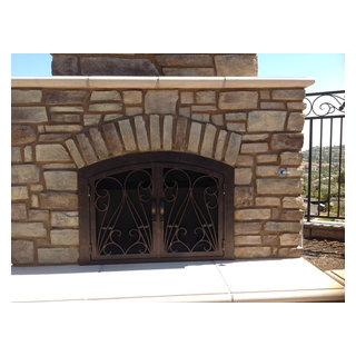 Outdoor Fireplace Gate - Traditional - Living Room - San Diego - by AMS ...
