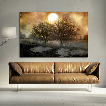 Oversized Abstract Tree Canvas Print