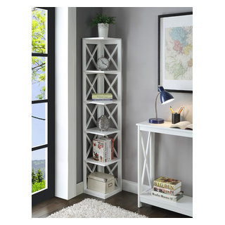 Convenience concepts oxford 3 2024 tier corner bookcase
