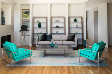 Inspiration for a contemporary living room in San Diego.