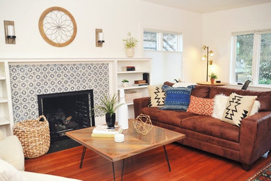 Eclectic living room photo in Other