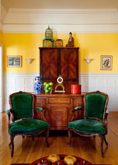 Victorian Living Room by Leslie Lundgren Design