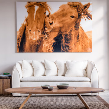 Pacifica Sofa, Eclipse Coffee Table, Roberto Dutesco Photograph