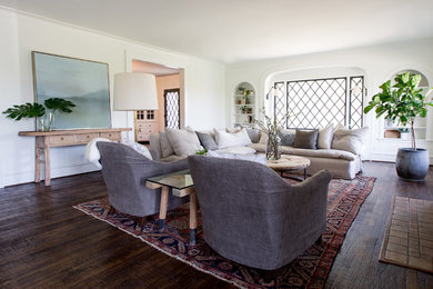 Example of a mid-sized trendy living room design in Dallas