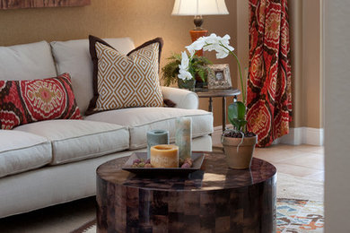 Living room - transitional living room idea in Orlando