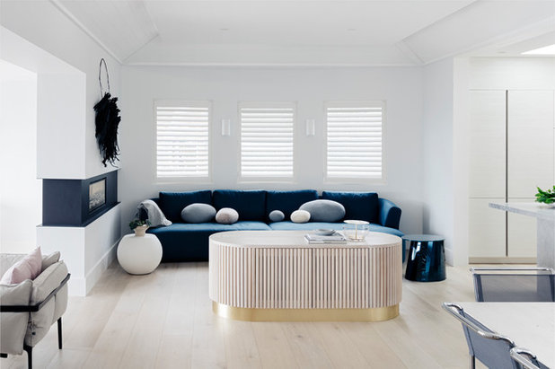 Contemporary Living Room by Customconstruction Pty Ltd