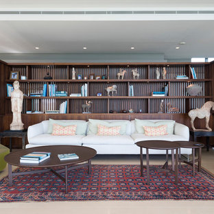 Photo of an expansive tropical living room in Cairns.