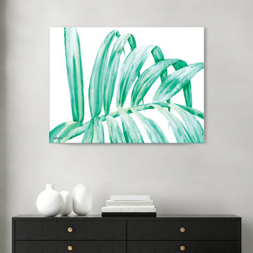 'Palm Frond' Wrapped Canvas Wall Art