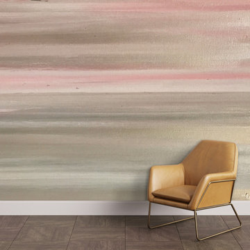 Palm Springs Living Room Wall Murals, Blush Wall Mural,