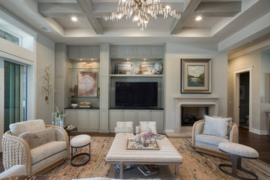 Inspiration for a timeless living room remodel in Charleston