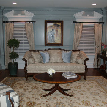 Paneled living room