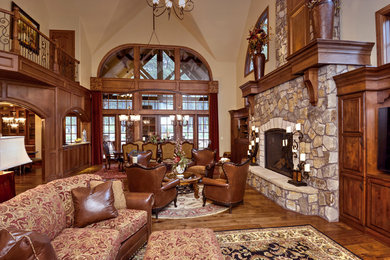 Example of a classic living room design in Denver