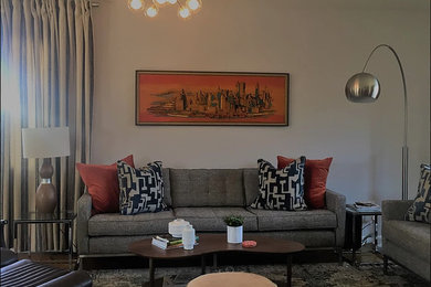 Living room - contemporary living room idea in Austin